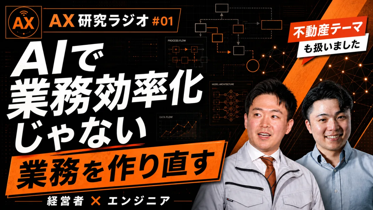 AX研究ラジオ #1 — AIで不動産仲介業はどこまで変わるか
